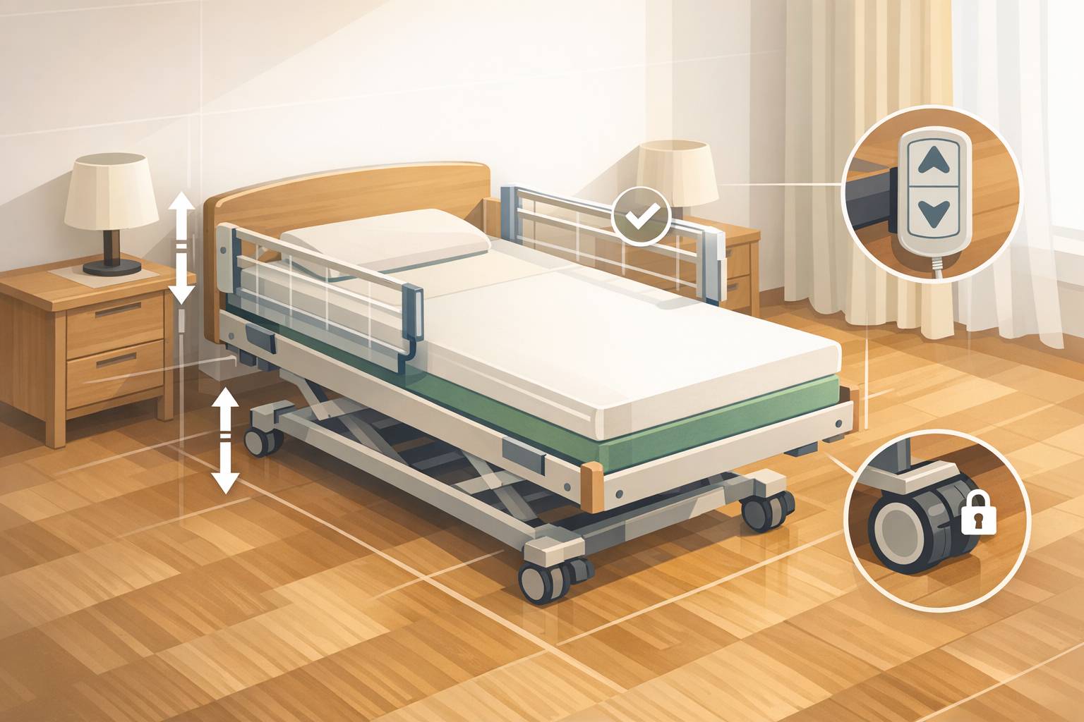 Pflegebett richtig nutzen und einstellen