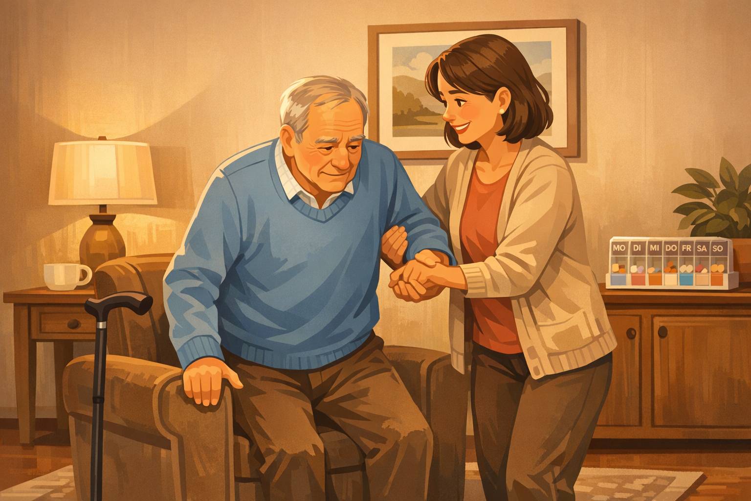 Parkinson-Pflege zu Hause